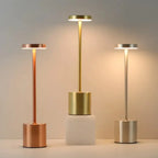 Lâmpada de Mesa LED Recarregável de Metal