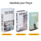 Livros Decorativos Kit 3 Peças - Modern Casa