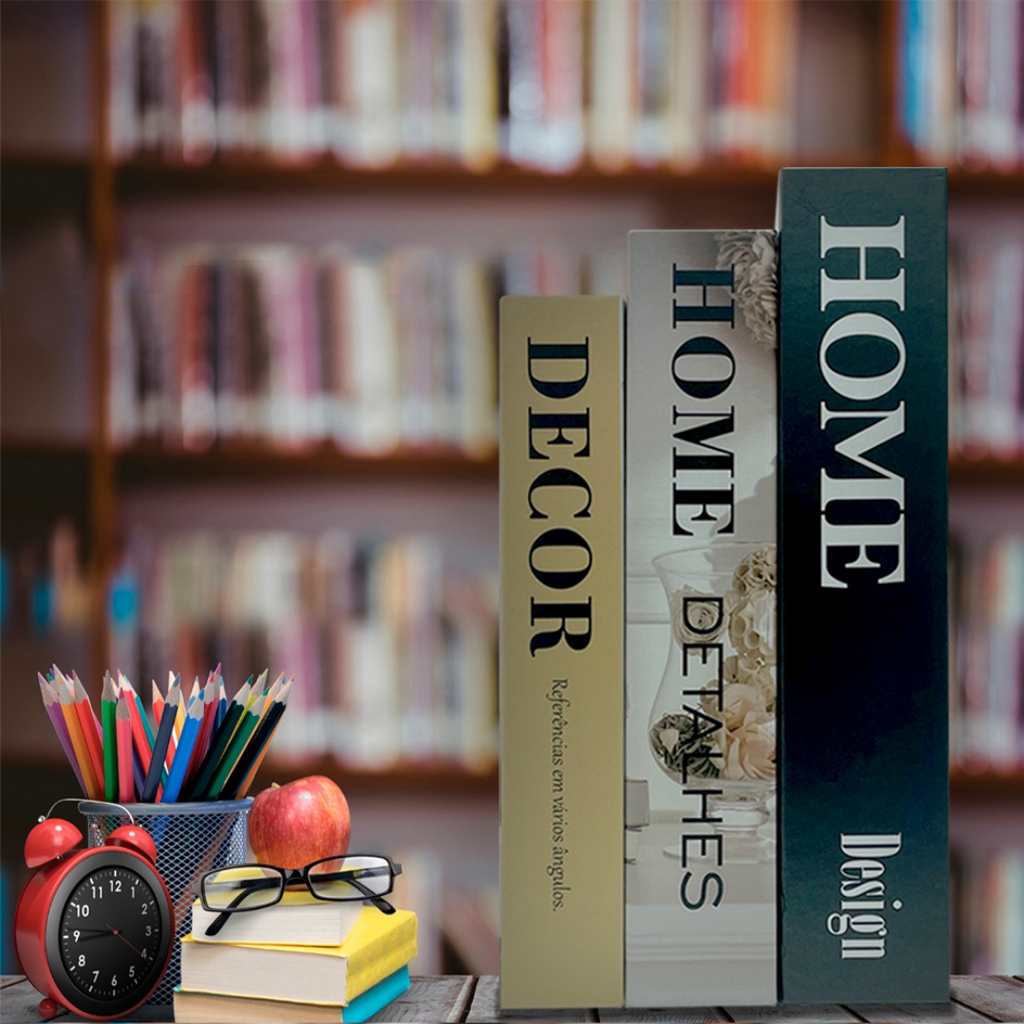 Livros Decorativos Kit 3 Peças - Modern Casa