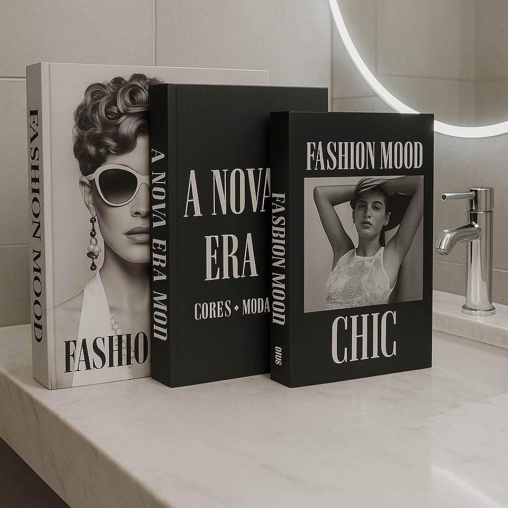 Livros Decorativos Kit 3 Peças - Modern Casa