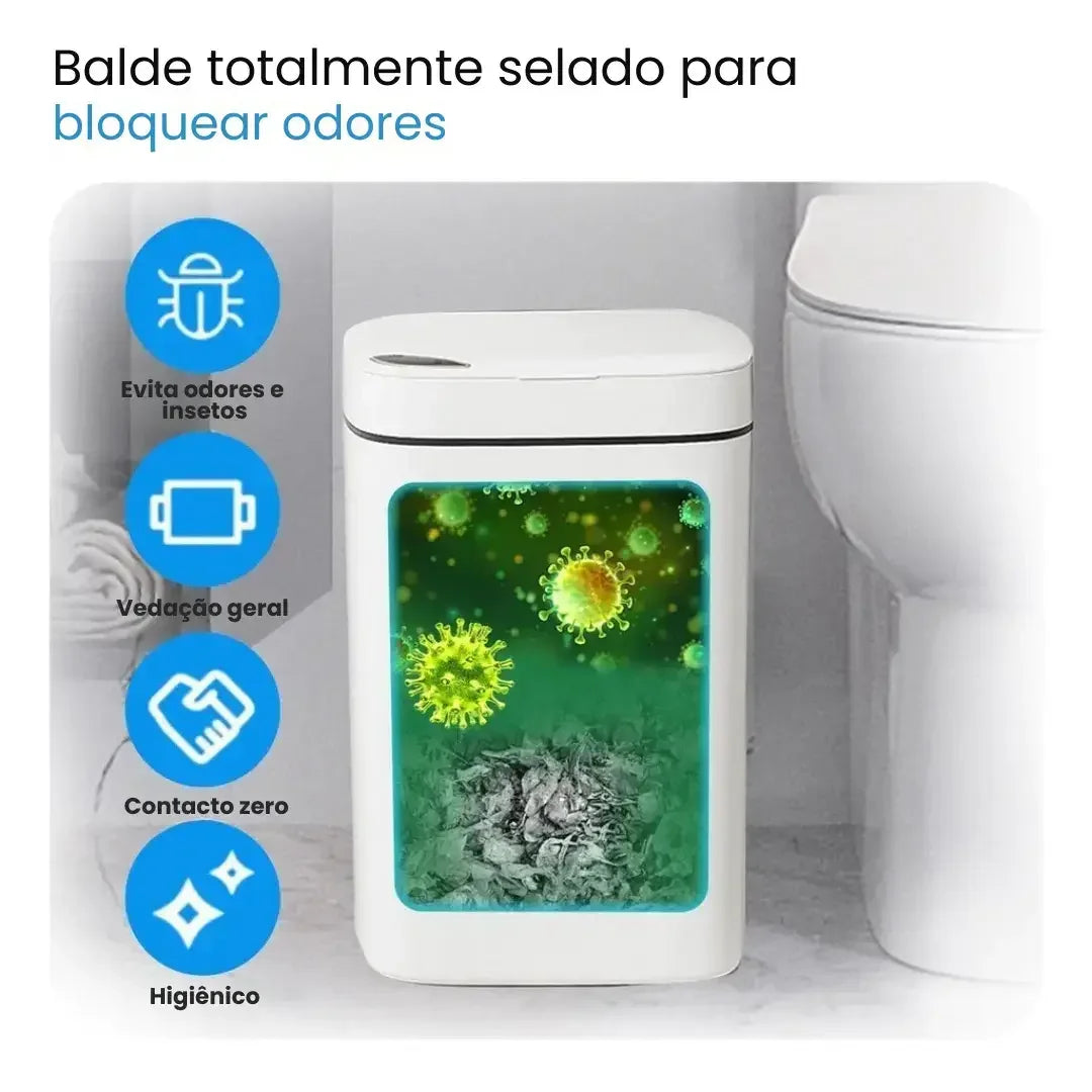 Lixeira Automática com Sensor de Proximidade - Modern Casa