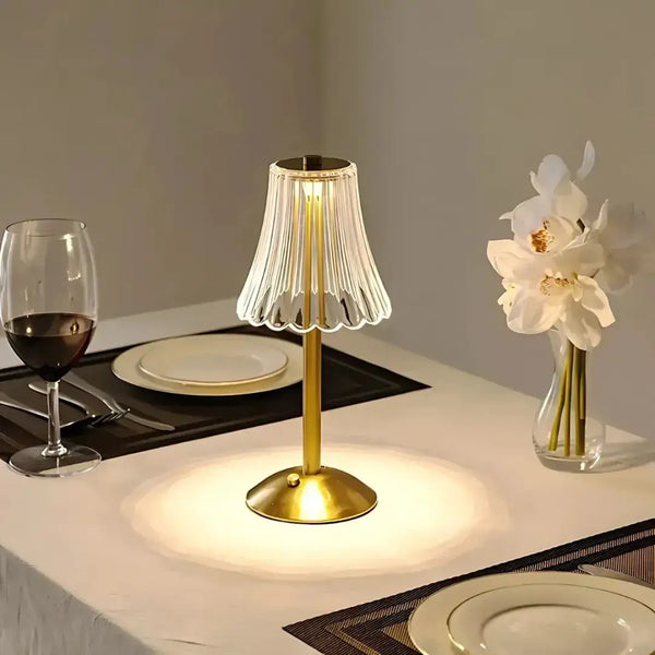 Luminária Abajur de Mesa LED 3 Cores