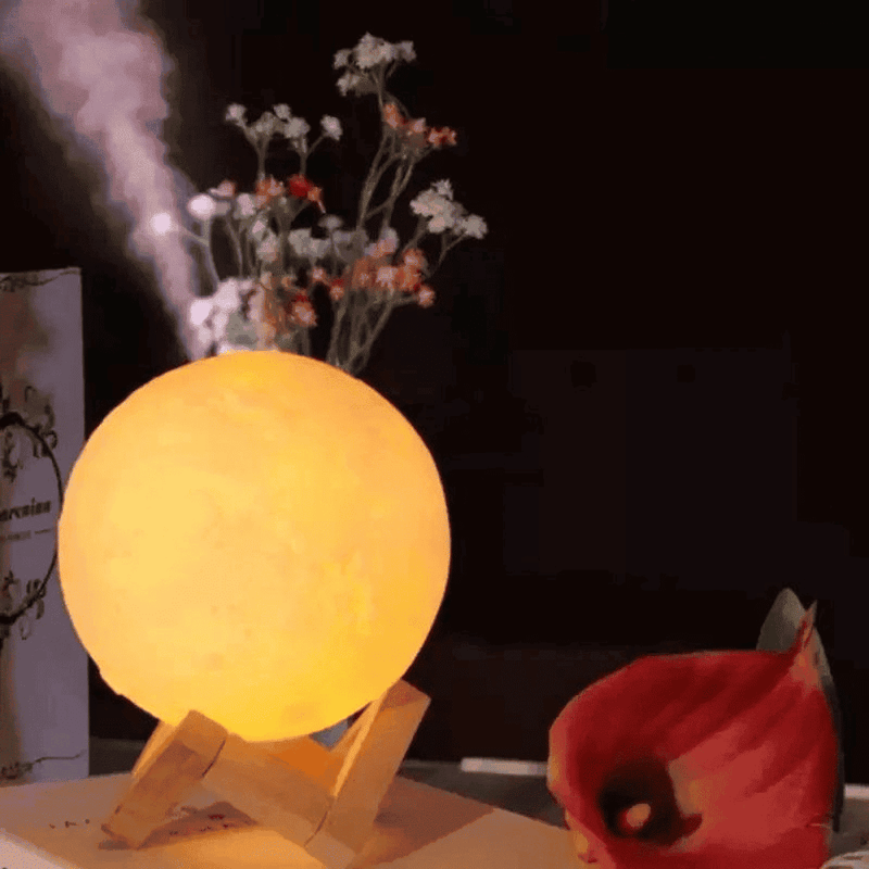 Luminária De Lua Cheia 3D Led Abajur - Modern Casa