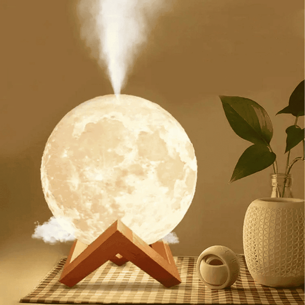 Luminária De Lua Cheia 3D Led Abajur - Modern Casa