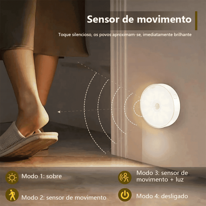 Luminária com Sensor de Movimento Led - Modern Casa