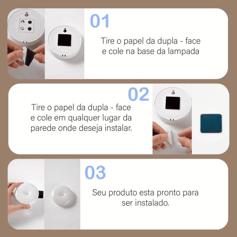 Luminária com Sensor de Movimento Led - Modern Casa