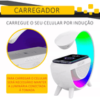 Luminária Multifuncional Carregador por Indução e Alto Falante - Modern Casa