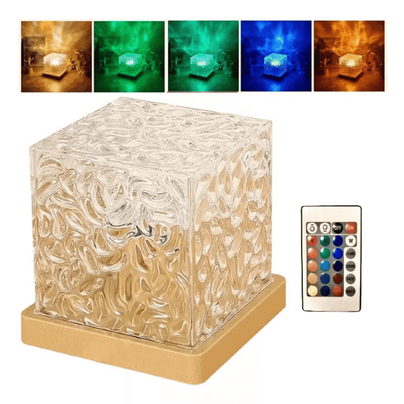 Luminária de Mesa com Efeito de Ondas e Luz - Modern Casa