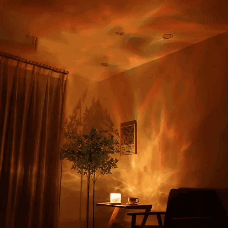 Luminária de Mesa com Efeito de Ondas e Luz - Modern Casa