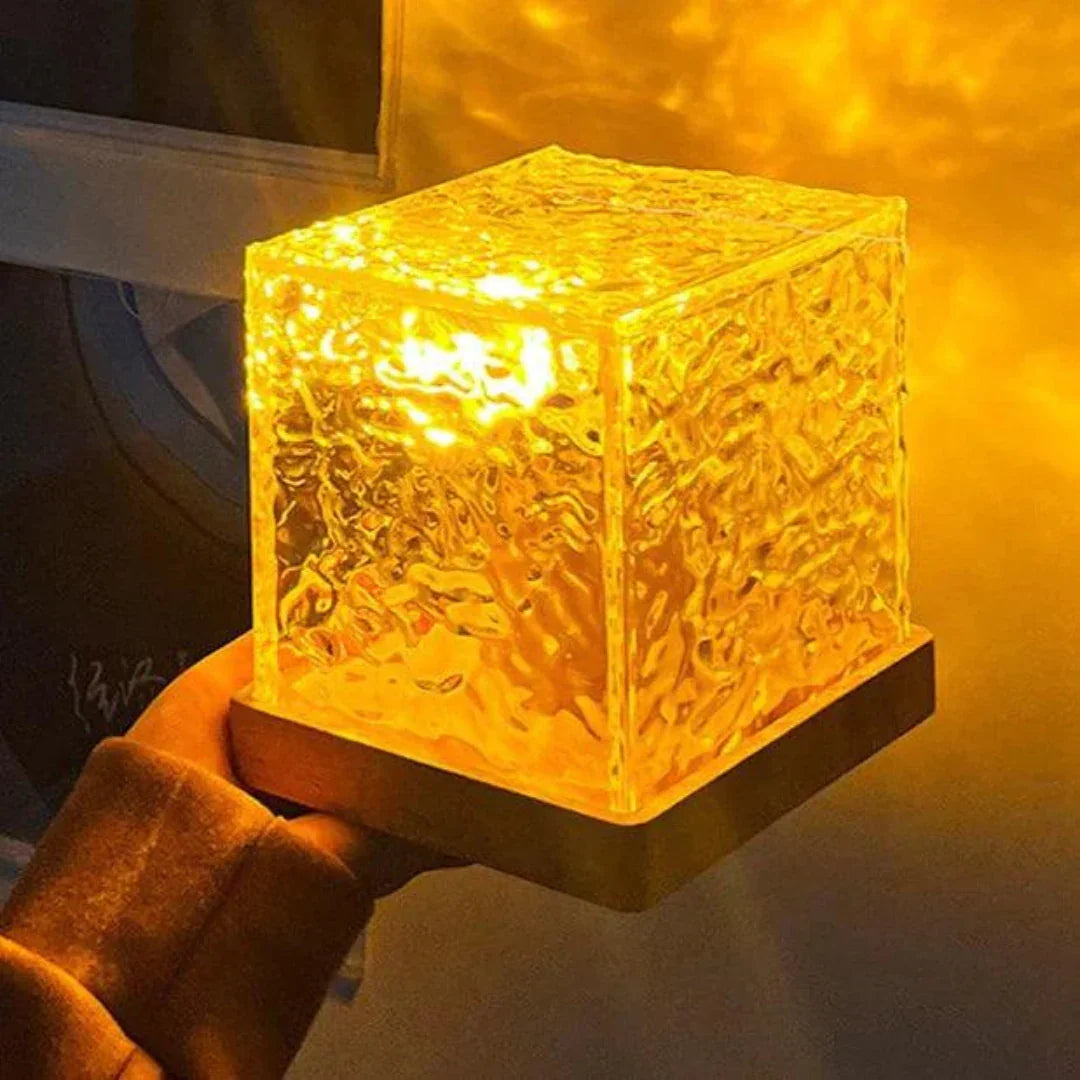 Luminária de Mesa com Efeito de Ondas e Luz - Modern Casa