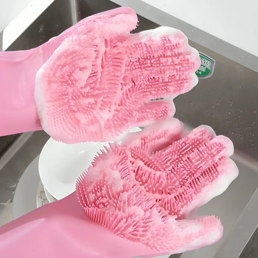 Luva de Limpeza em Silicone Multiuso - Modern Casa