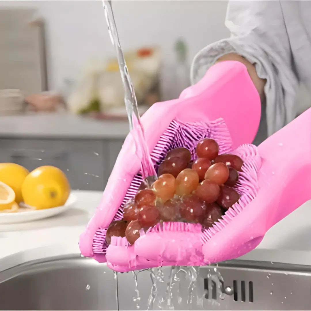 Luva de Limpeza em Silicone Multiuso - Modern Casa
