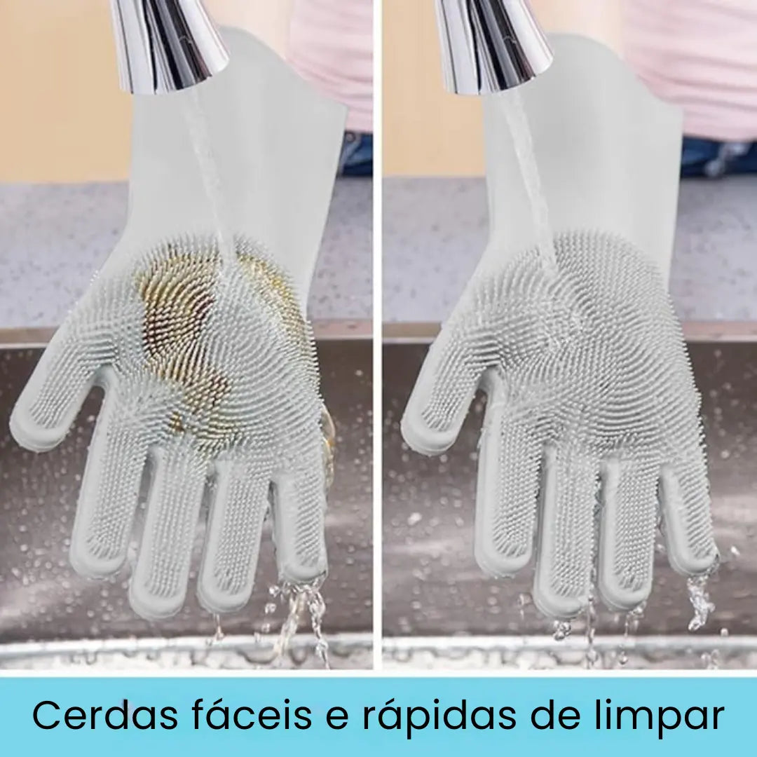 Luva de Limpeza em Silicone Multiuso - Modern Casa