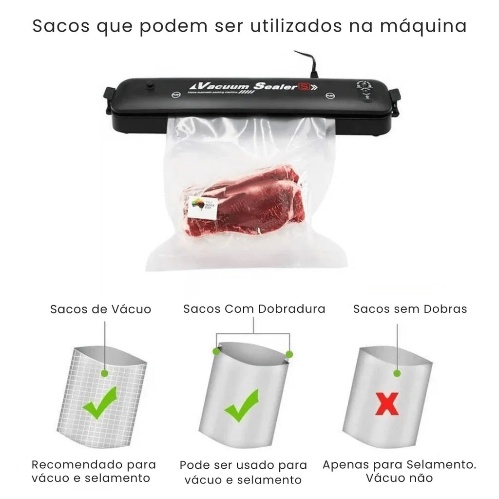 Máquina Seladora e Embaladora Automática a Vácuo