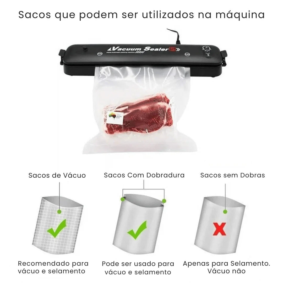 Máquina Seladora e Embaladora Automática a Vácuo