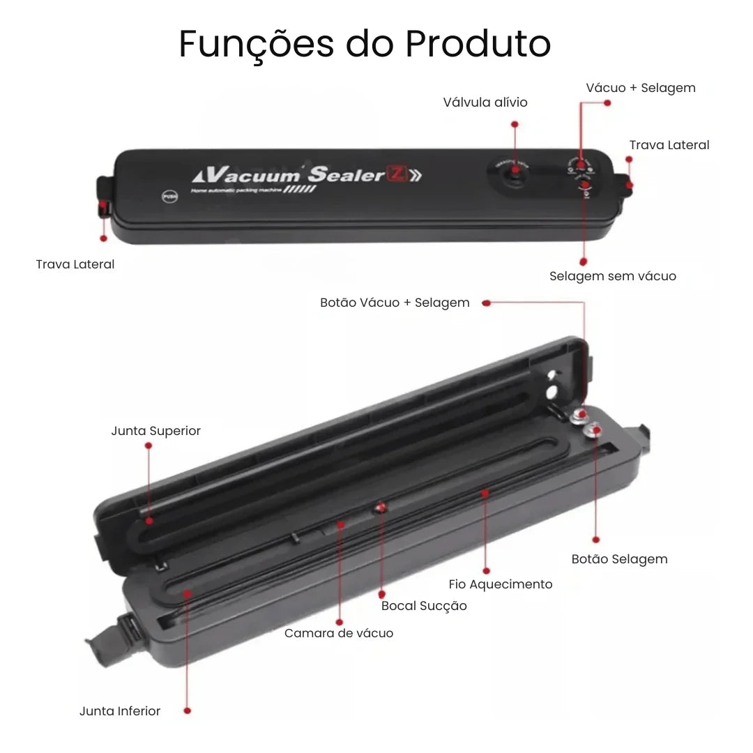 Máquina Seladora e Embaladora Automática a Vácuo
