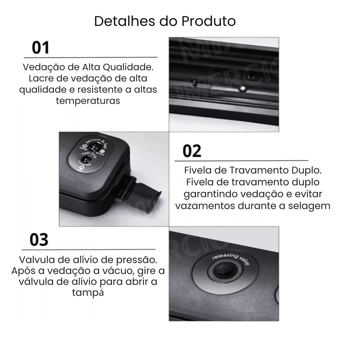 Máquina Seladora e Embaladora Automática a Vácuo