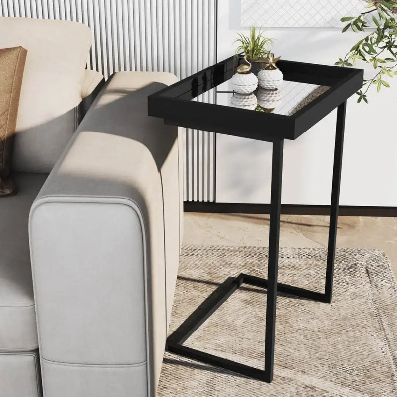 Mesa de Apoio Sofá Com Espelho