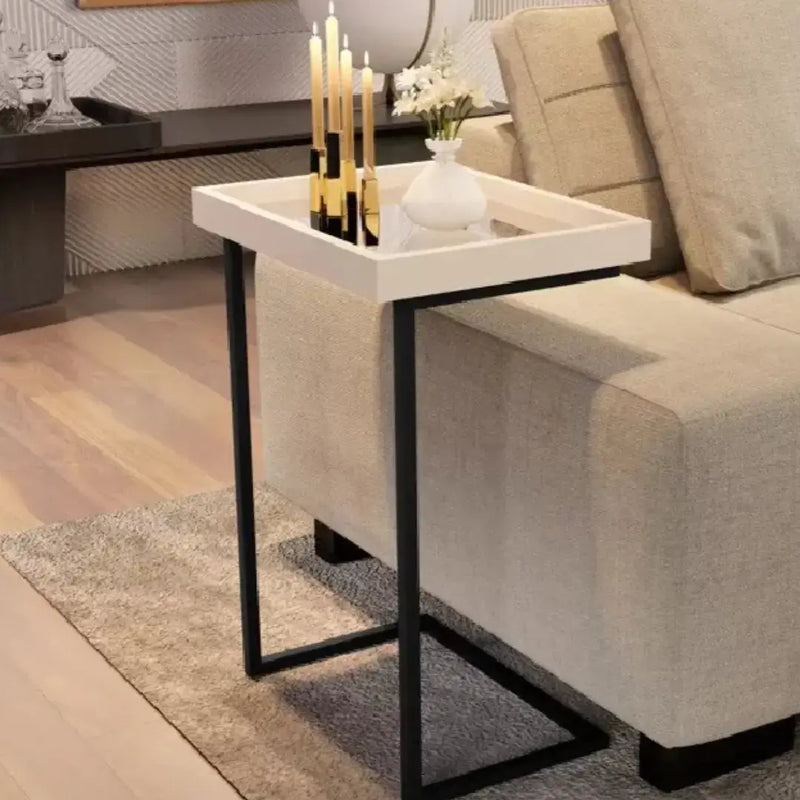 Mesa de Apoio Sofá Com Espelho