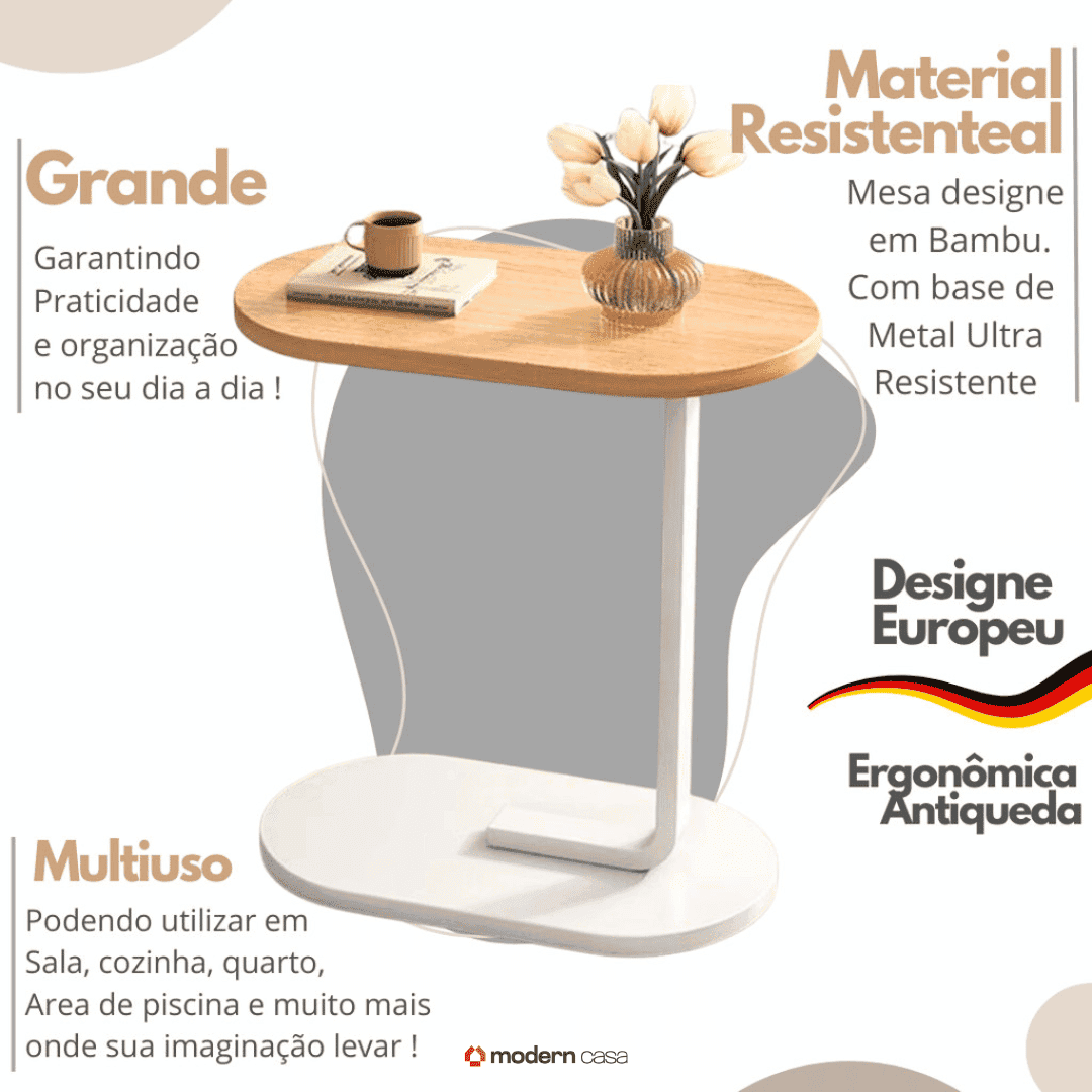 Mesa de Apoio Versátil Multiuso - Modern Casa