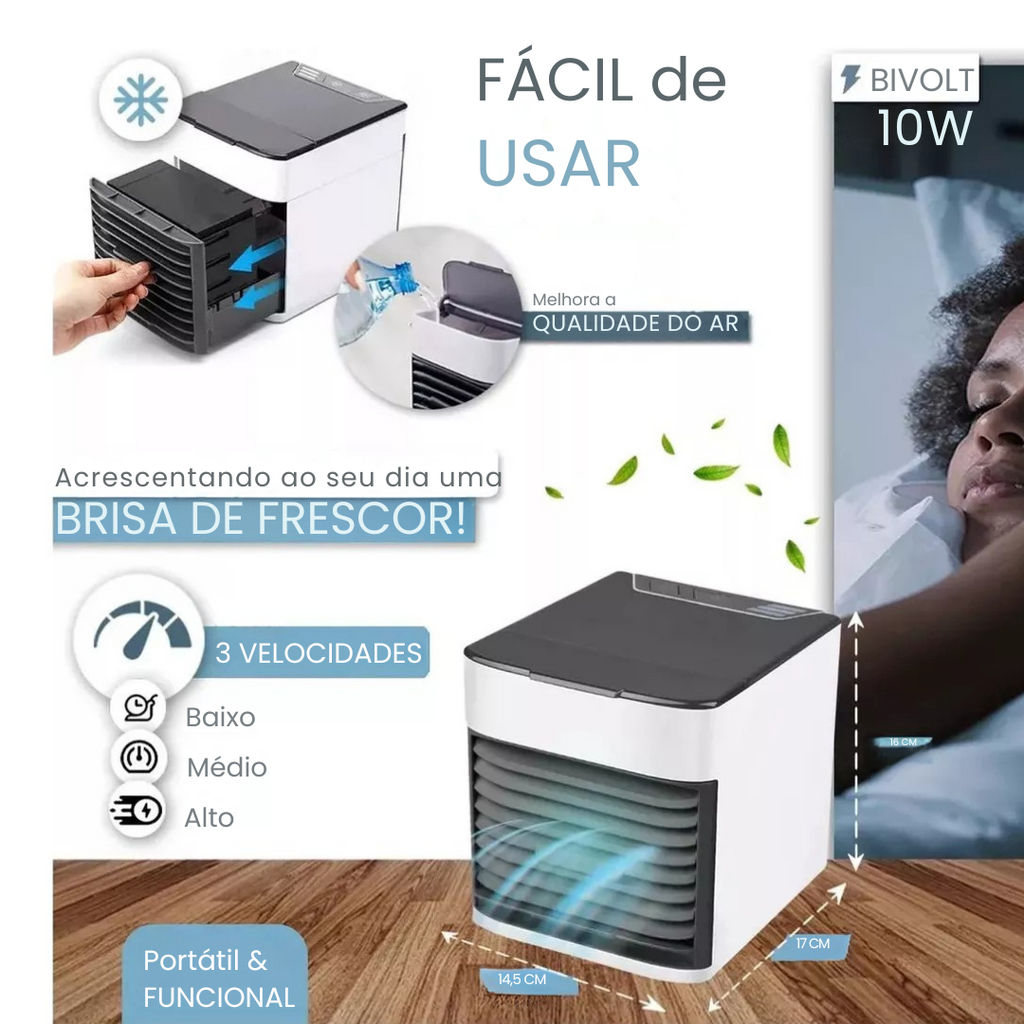 Mini Ar Condicionado Climatizador Portátil USB - Modern Casa