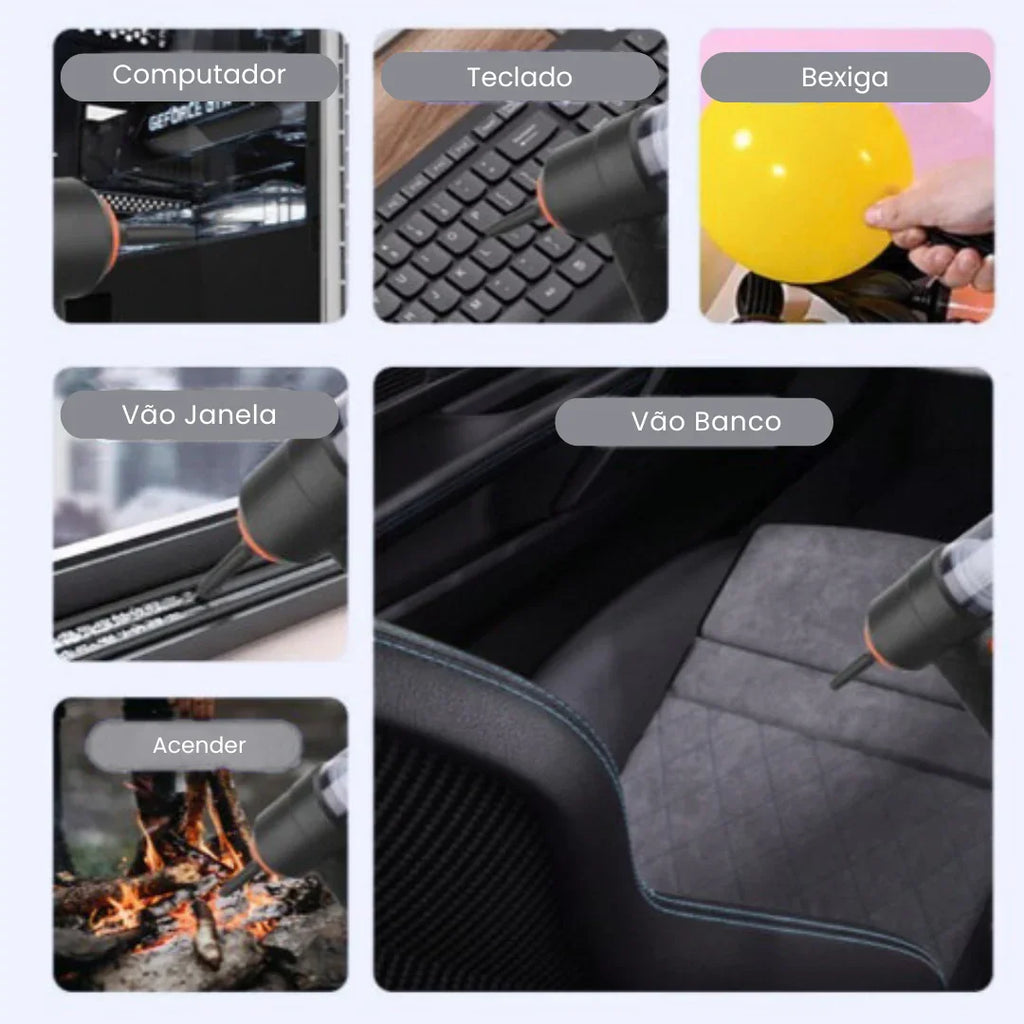 Mini Aspirador de Pó Portátil USB 2 em 1 - Modern Casa