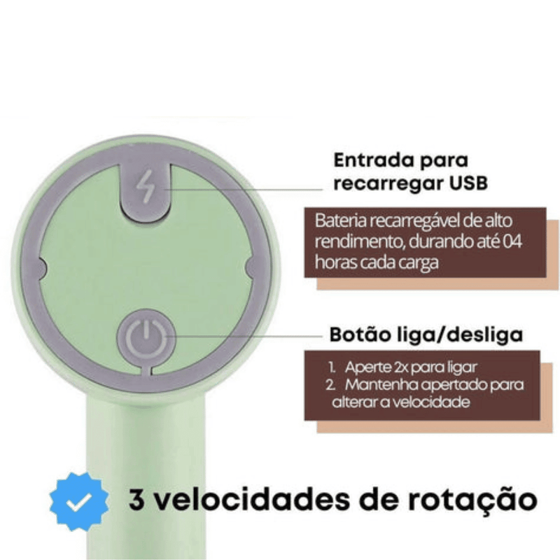 Mini Batedor e Processador 3 em 1 - Modern Casa