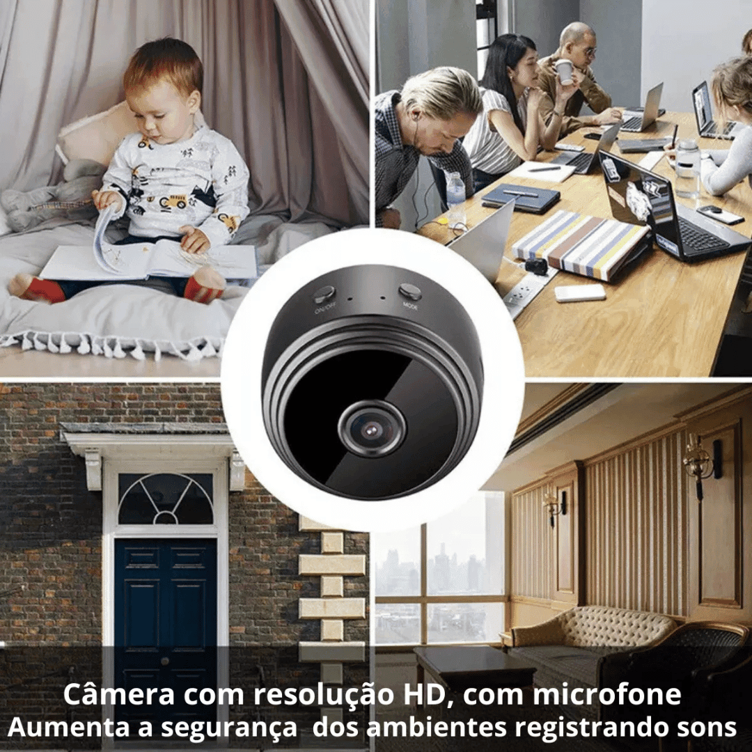 Mini Câmera Espiã Wi-Fi A9 - Modern Casa