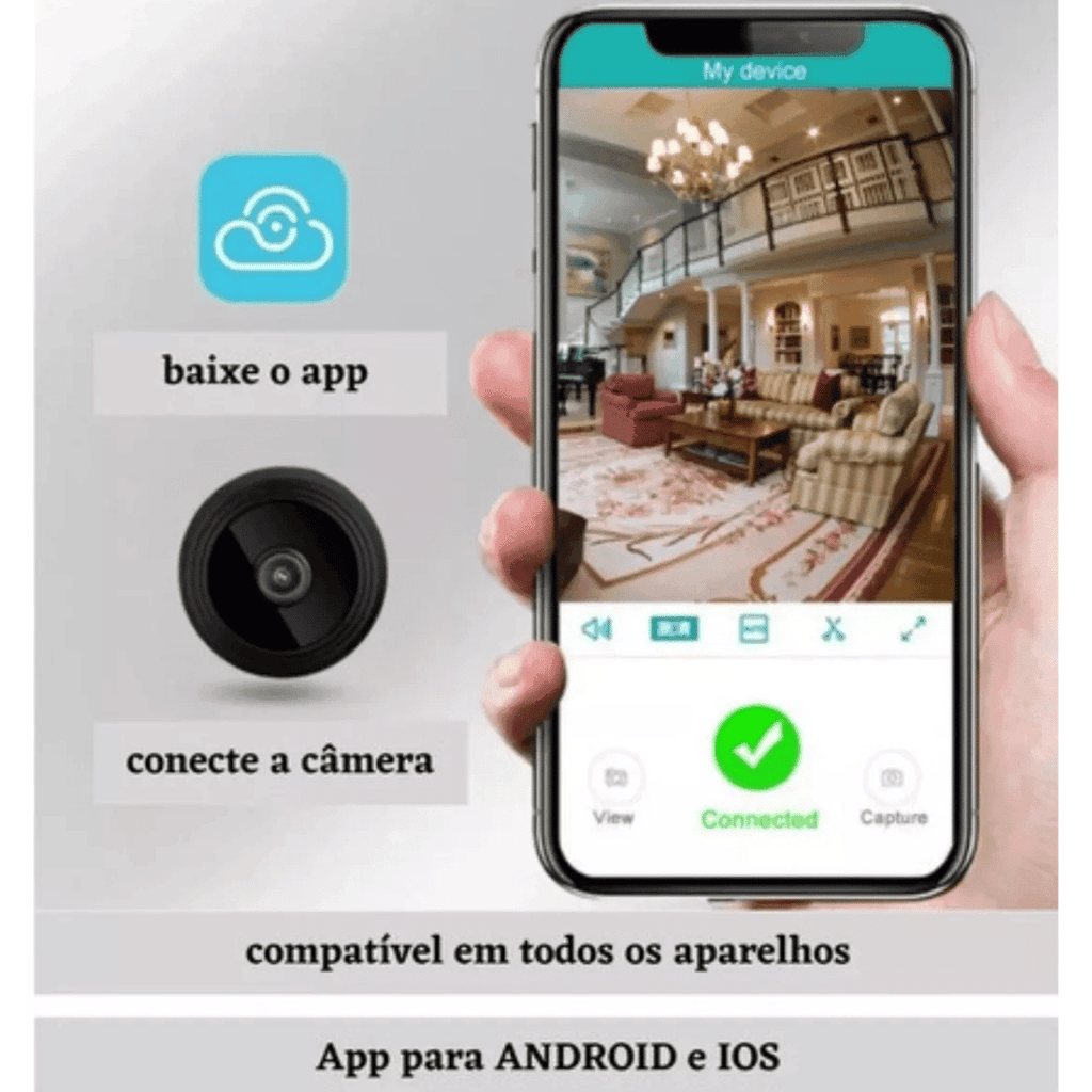 Mini Câmera Espiã Wi-Fi A9 - Modern Casa