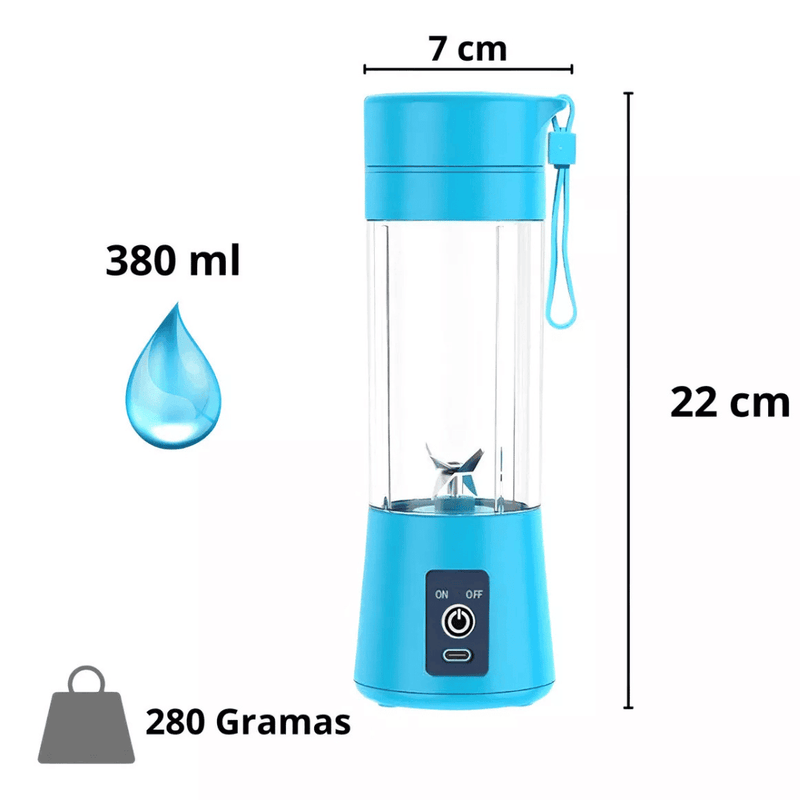 Mini Liquidificador Mixer Juice Garrafa Portátil USB Recarregável - Modern Casa