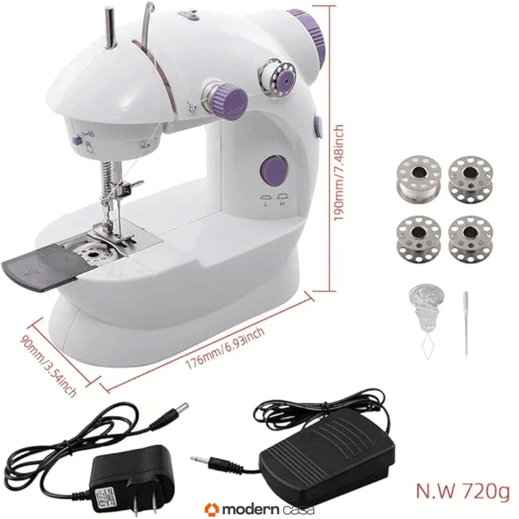 Mini Máquina Costura Portátil Elétrica - Modern Casa