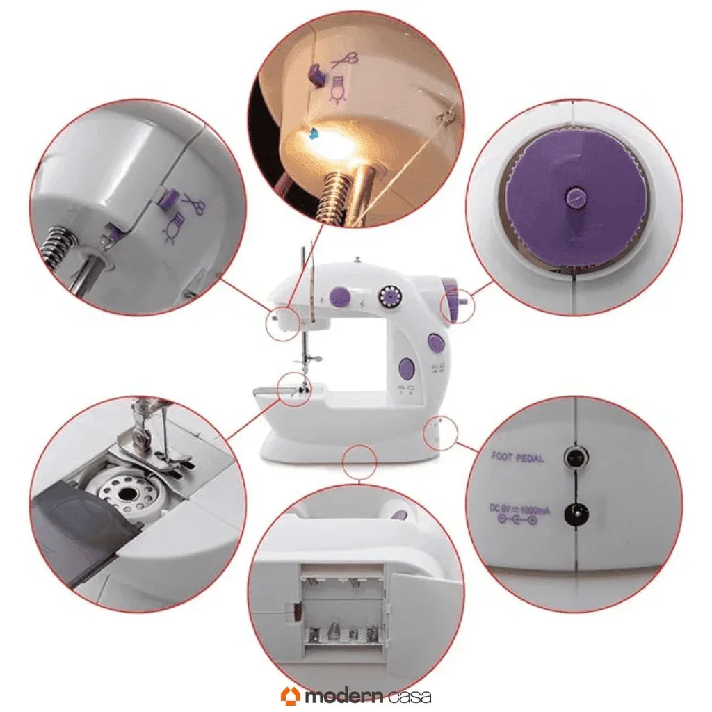 Mini Máquina Costura Portátil Elétrica - Modern Casa