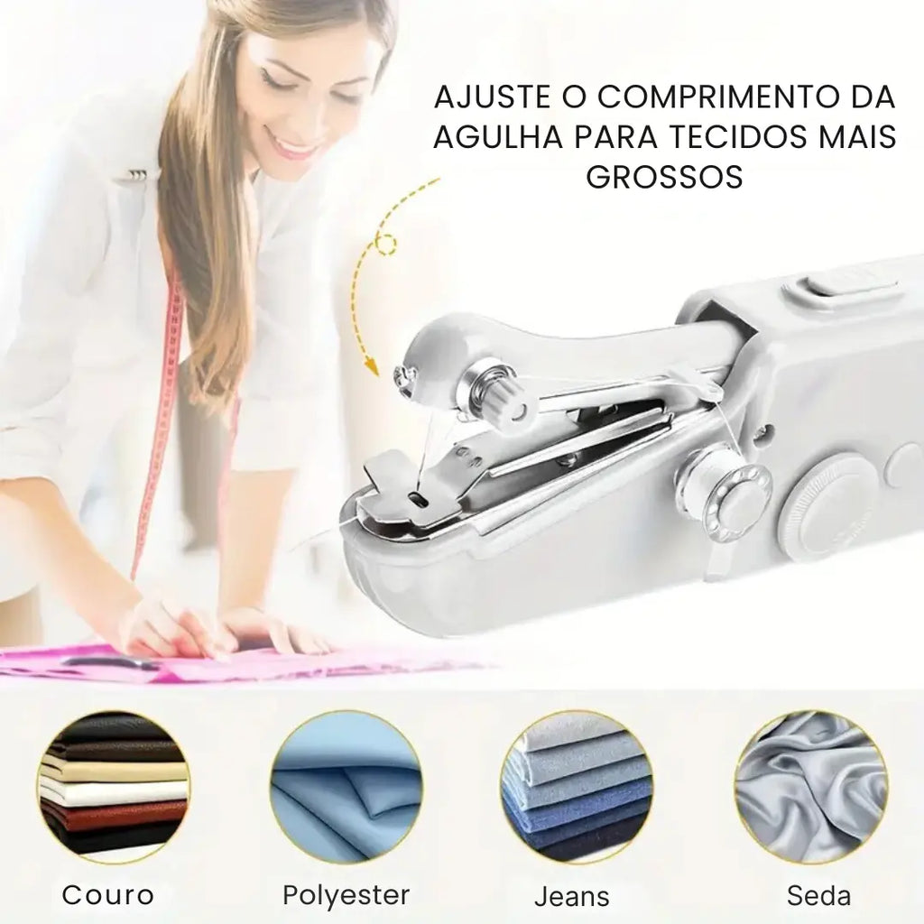 Mini Máquina de Costura Manual Portátil - Modern Casa