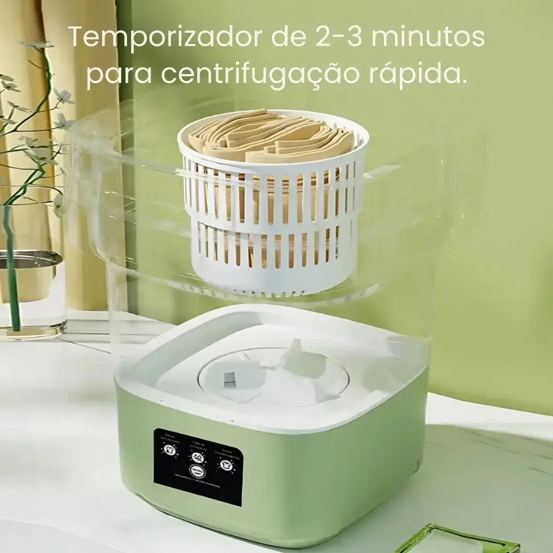 Mini Máquina de Lavar Roupa Dobrável TurboClean 9 Litros - Modern Casa