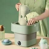 Mini Máquina de Lavar Roupa Dobrável TurboClean 9 Litros