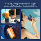 Mini liquidificador portátil com cabo USB para carregamento