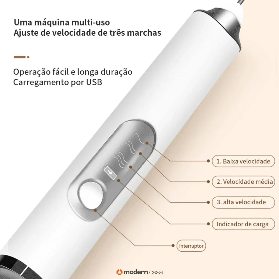Batedor e Misturador Mixer Multifunções Elétrico - Modern Casa