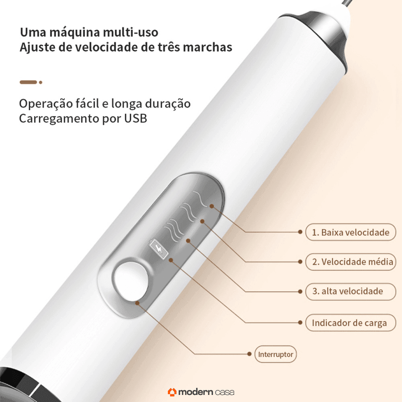 Batedor e Misturador Mixer Multifunções Elétrico - Modern Casa