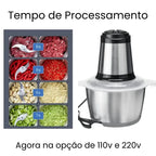 Moedor e Triturador Multifuncional em Aço Inox PowerChef 300 - Modern Casa