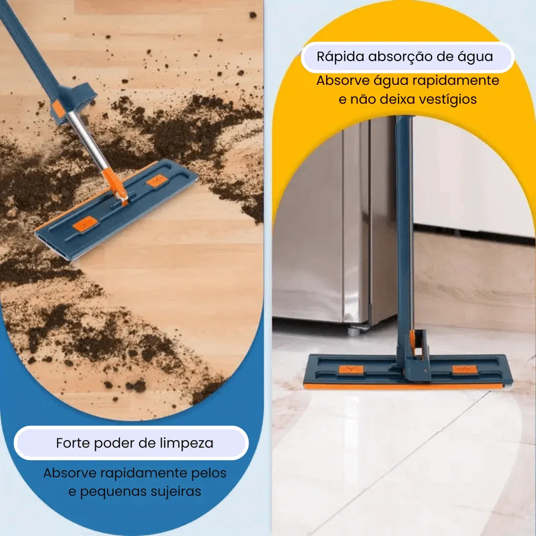 Mop de Limpeza Flat Slim 360º + Balde Retrátil - Modern Casa