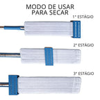 Mop de Limpeza Flat Slim 360º + Balde Retrátil - Modern Casa