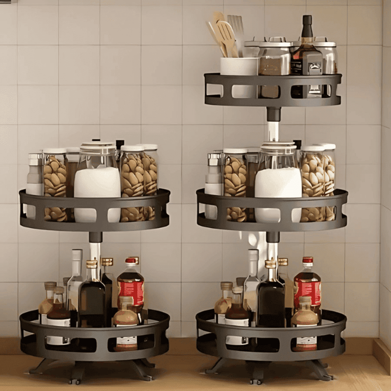 Organizador De Condimentos e Porta Temperos Rotativo - Modern Casa