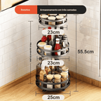 Organizador De Condimentos e Porta Temperos Rotativo - Modern Casa