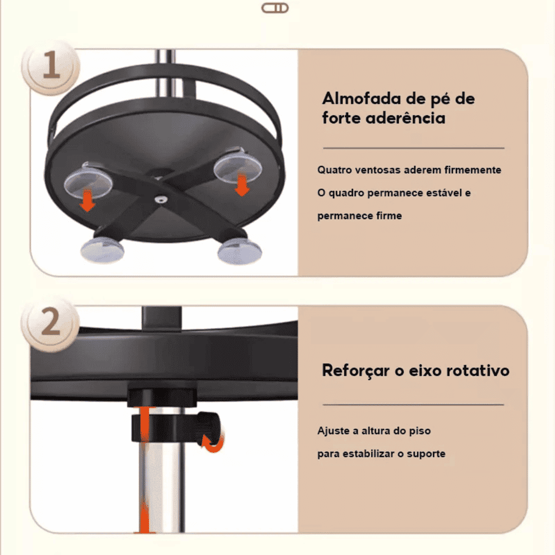 Organizador De Condimentos e Porta Temperos Rotativo - Modern Casa