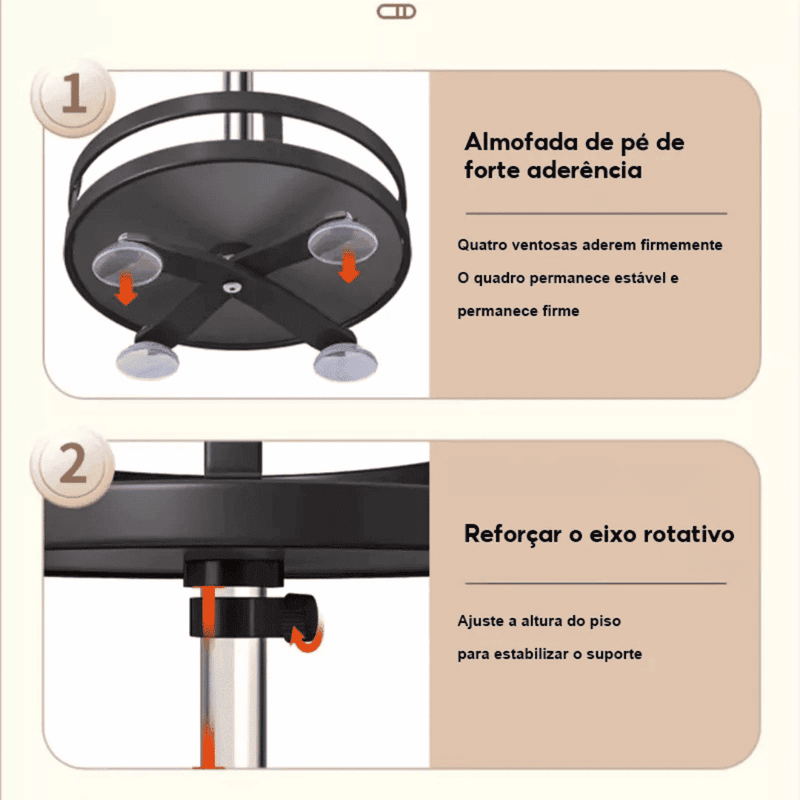 Organizador De Condimentos e Porta Temperos Rotativo - Modern Casa