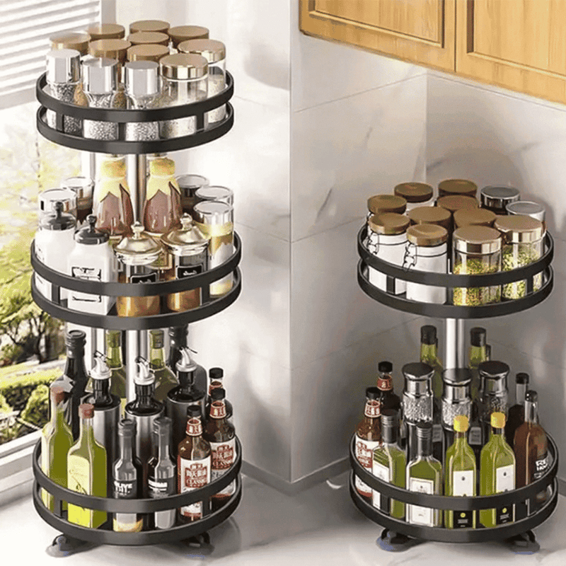 Organizador De Condimentos e Porta Temperos Rotativo - Modern Casa