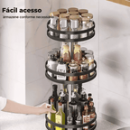 Organizador De Condimentos e Porta Temperos Rotativo - Modern Casa