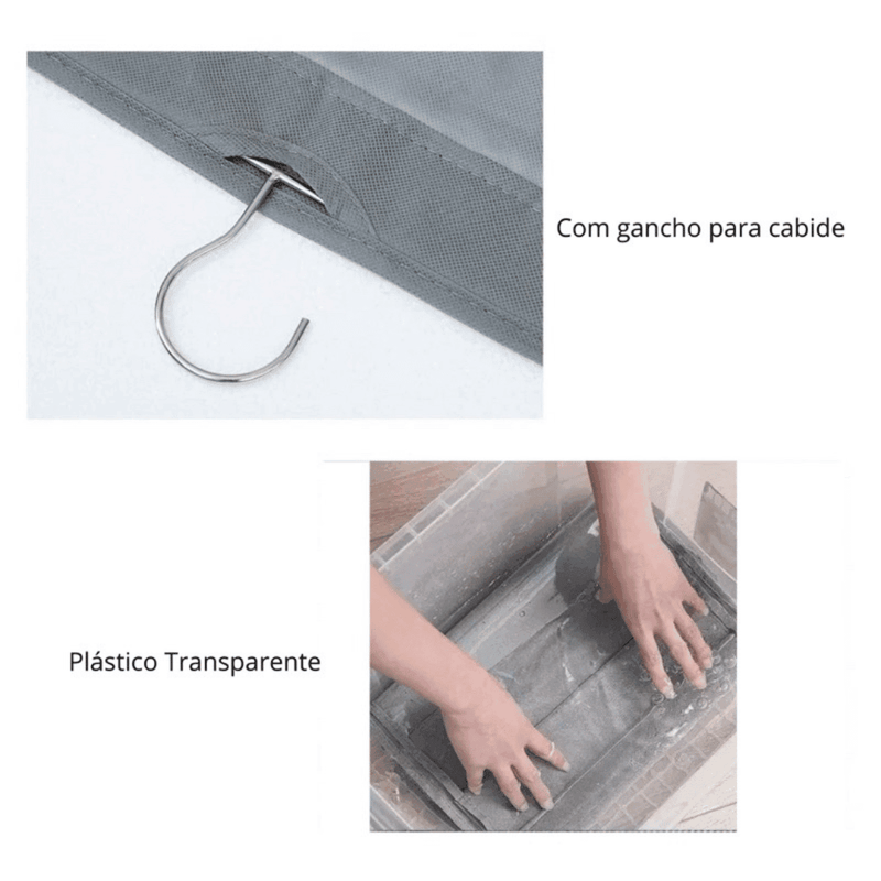 Organizador Multiuso De Bolsas Com Cabide Para Guarda Roupas - Modern Casa