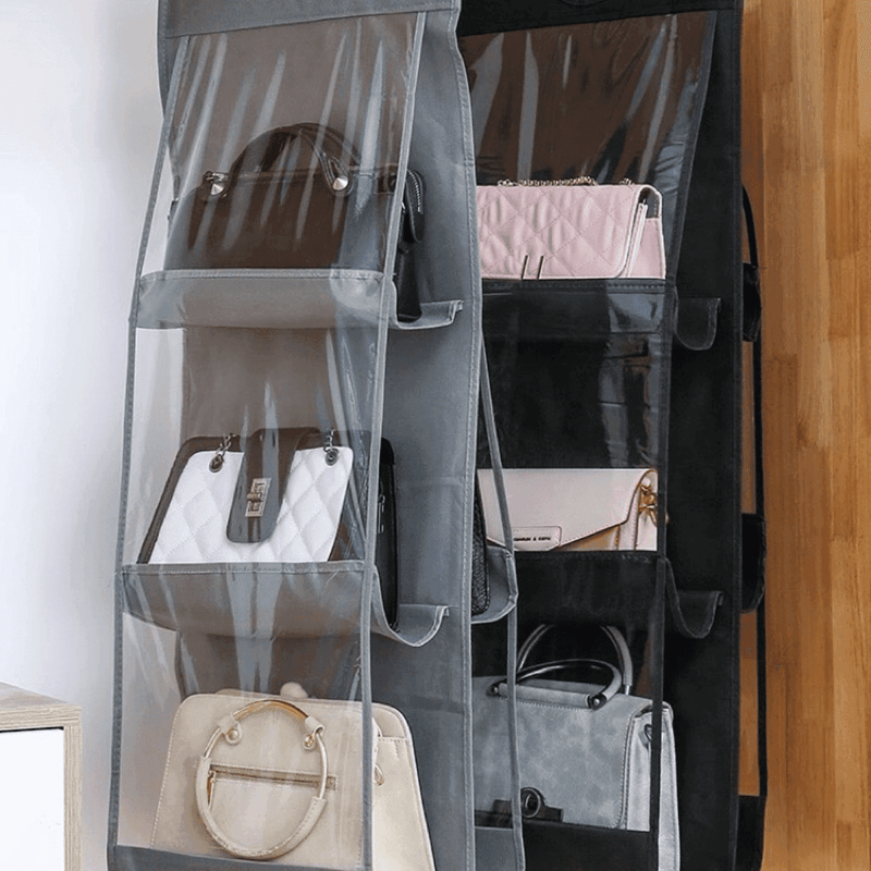Organizador Multiuso De Bolsas Com Cabide Para Guarda Roupas - Modern Casa