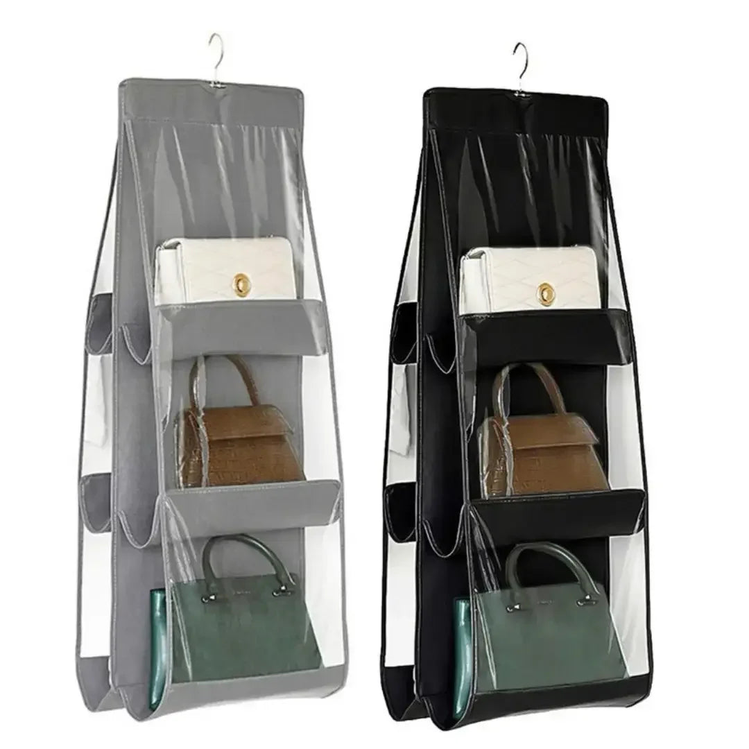 Organizador De Bolsas Multiuso Com Cabide Para Guarda Roupas - Modern Casa